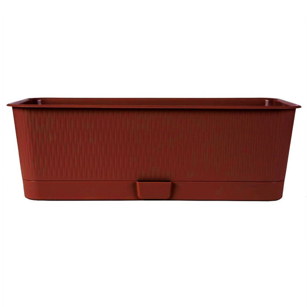 Ящик балконный "Прованс", 9,5л, с поддоном терракот