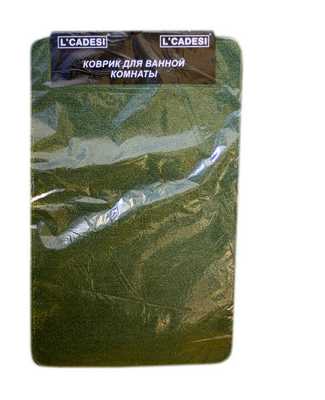 Коврик для ванной LIGHT LATEX 50x80 из 2шт зеленый