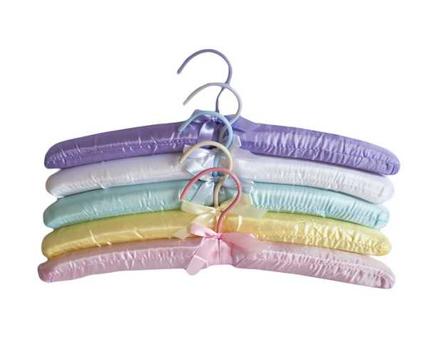 Вешалка для женской одежды 39см (мягкая планка), набор 5шт