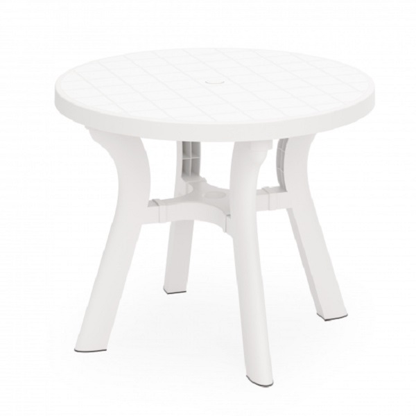 Стол круглый "Атлант" (900х900х765)(белый) (то)