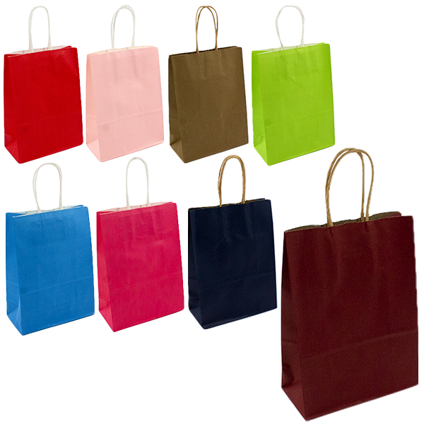 Пакет подарочный бумажный КРАФТ 16*8*22см