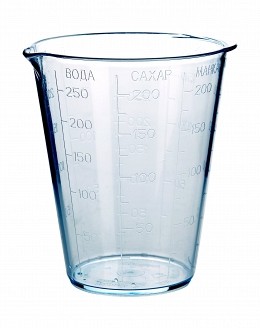 Мерный стакан 0,25л (небесно-голубой)
