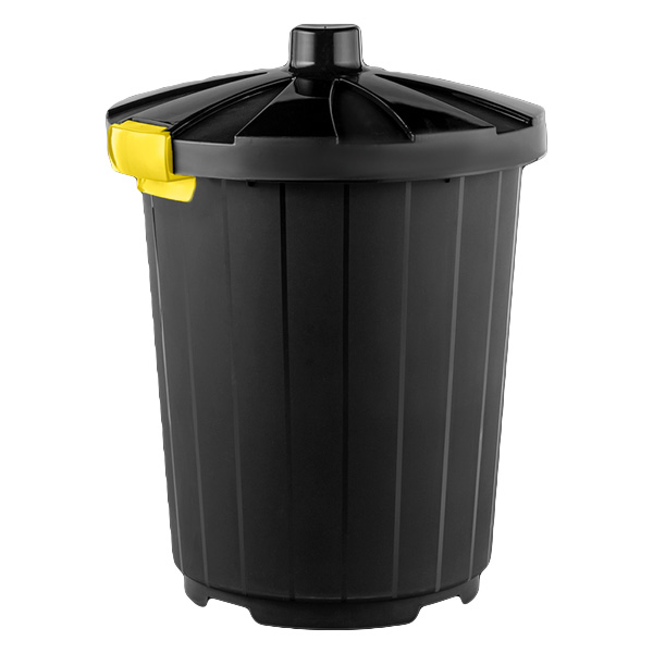 Бак 105л с крышкой на колесах (антрацит)