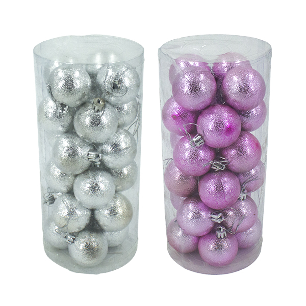 Шары елочные 5см, 24шт