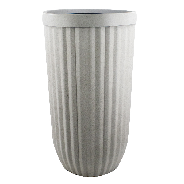 Кашпо пластиковое МРАМОР Ø-43см h-80см, с контролем уровня воды