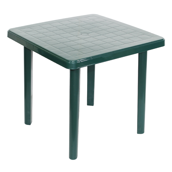 Стол квадратный 800*800 мм зелёный (то)