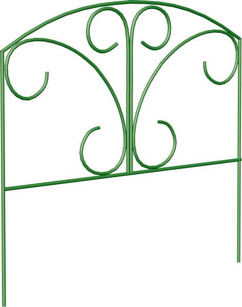 Забор для клумбы БАБОЧКА ( компл5 секц ) высота 740 мм ширина 700 мм 