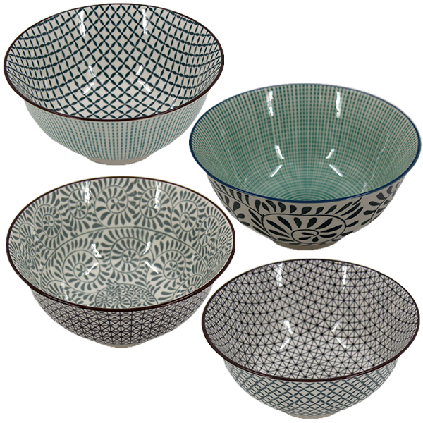 Салатник керамический Ø-16см h-7см цветной