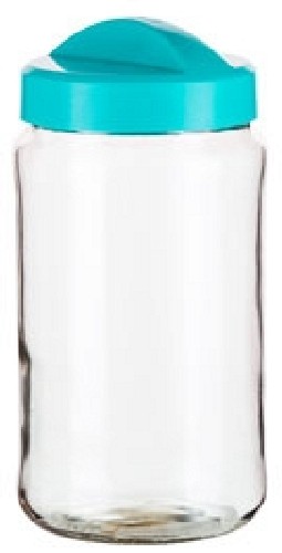 Банка для сып. прод. (стекло) Avena 1,5 л (бирюза)(то)