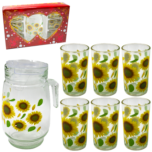 Набор питьевой кувшин+6стаканов