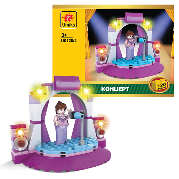 Umiks. Конструктор Концерт, 120 дет. (190х143х45)