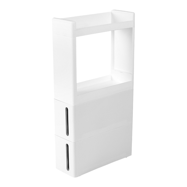 Стойка узкая АЛЬБА на колёсах (2 ящика + 2 секции) (то)