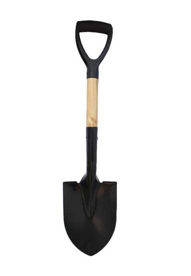 Лопата автомобильная 67см, с деревянным черенком и V-образной ручкой