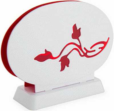 Салфетница Viola (красный полупрозрачный)(то)