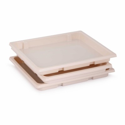 Набор подносов для заморозки пельменей(360х310х35мм)(Бежевый)  (то)