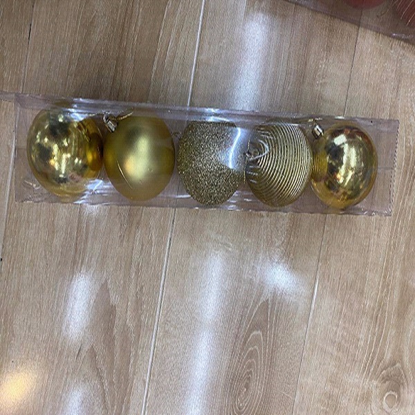 Шары елочные 8см, 5шт 