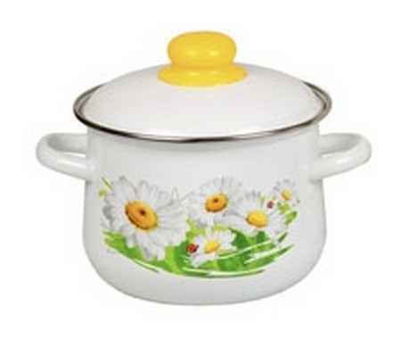 Кастрюля 2л конич. РОМАШКИ