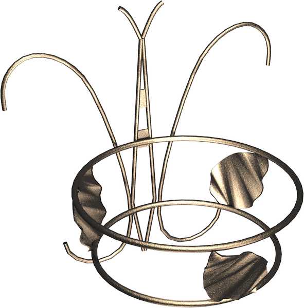 Цветочница "Бабочка" настенная h-36см, d-20,5см