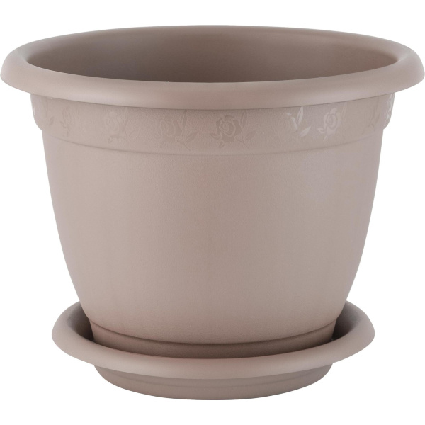Горшок для цветов Aphrodite 340мм, 12,7л с подставкой №7 французский платан (то)