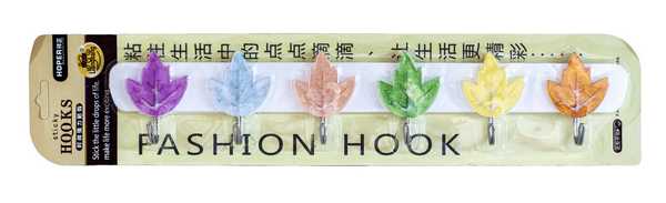 Планочка с 6 крючками ЛИСТОЧЕК