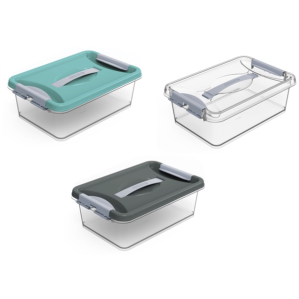 Контейнер с защелками и ручкой "Клик" 6л (то)