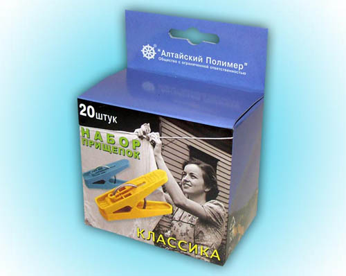 Набор прищепок "Классика" 20шт. (то)