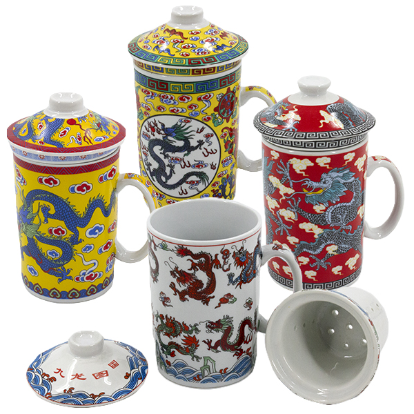 Кружка с ситом заварочная 350мл ЧАРУЮЩАЯ АЗИЯ