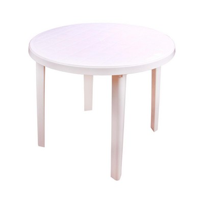 Стол круглый (900х900х750)(белый) 