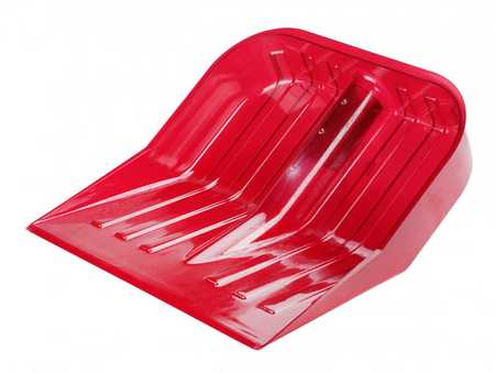 Лопата для снега из поликарб.(без черен.)(430х420)(красный)(то)