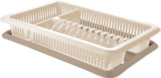Сушилка для посуды Sugar&Spice 1-ярусная с поддоном 48х31х9см (РТ) (то)