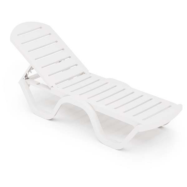 Шезлонг "Солярис" (1980х620х320) белый (то)