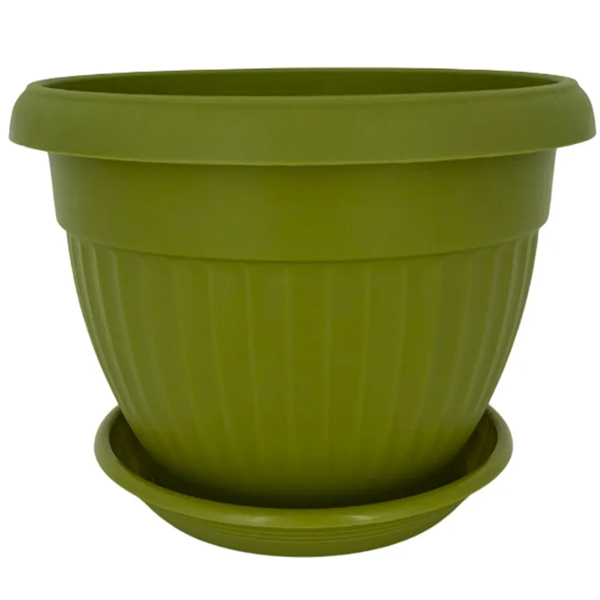 Горшок "Флора", D23, с поддоном 4л папоротник