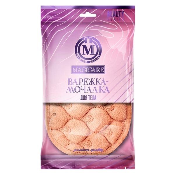 Мочалка-варежка MAGICARE для тела 24х17см 1шт