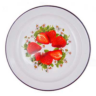 Блюдо 2л с рисунком  белый