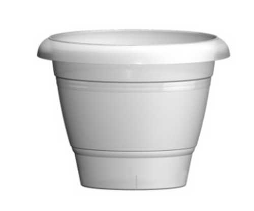 Горшок "Фестона", D22, с поддоном 3,3л белый (то)
