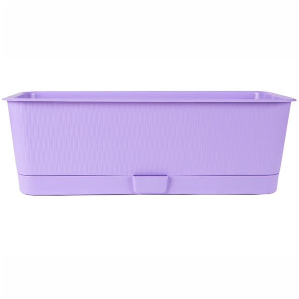 Ящик балконный "Прованс", 9,5л, с поддоном лаванда