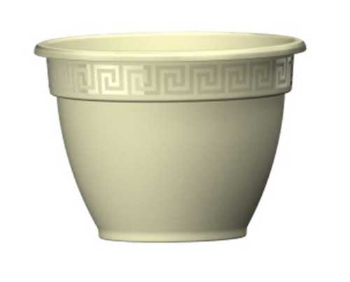 Горшок "Антик", D25, с поддоном 4.9л крем (то)