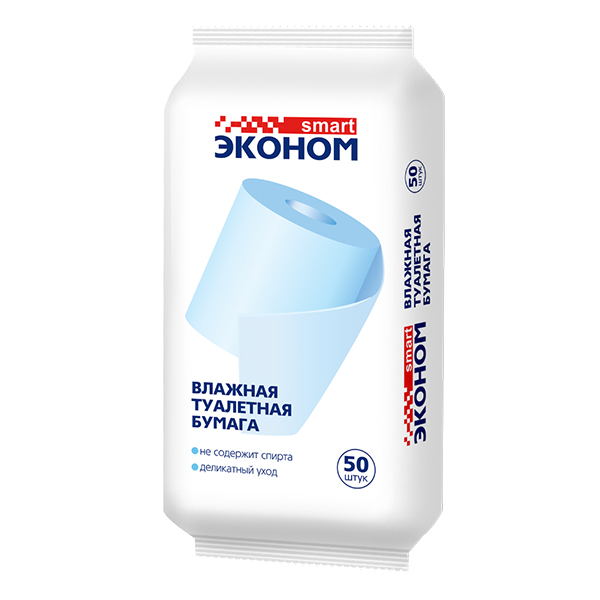 Эконом smart №50 влажная туалетная бумага
