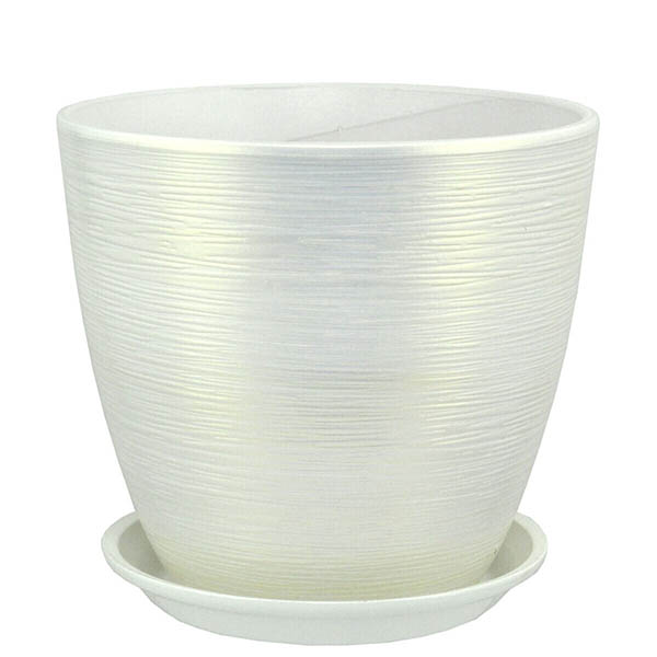 Горшок Перламутр бутон белый 18см (РС 55/3)