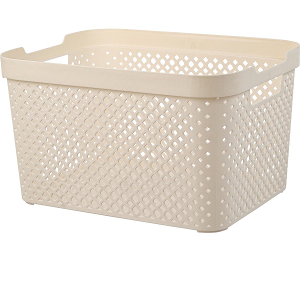 Корзинка STOCKHOLM 350х270х203мм 15л молочный туман (то)