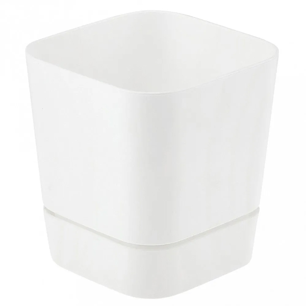 Горшок "Квадрат" Гранд, D12,5, 1,5л, белый