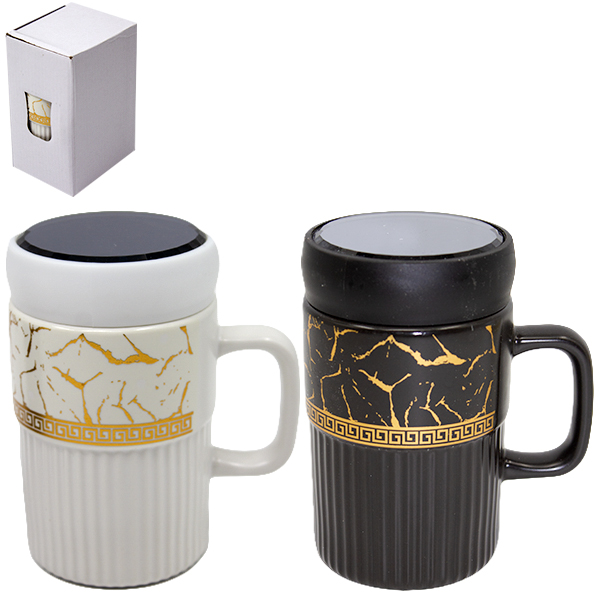 Кружка термо 400мл, с крышкой