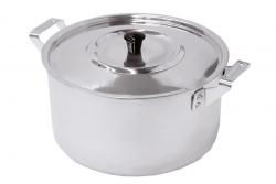Кастрюля алюминиевая полированная 4,5л, D-200мм (h-145мм)