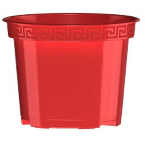 Горшок "Классик", D15, без поддона 1,5л красный (то)