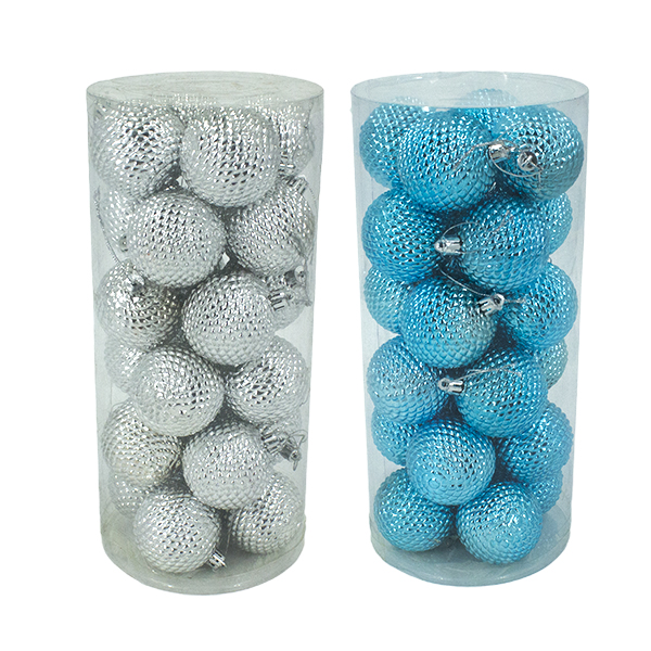 Шары елочные 6см, 24шт