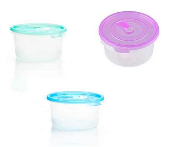 Контейнер для СВЧ 0,4л круглый с клапаном