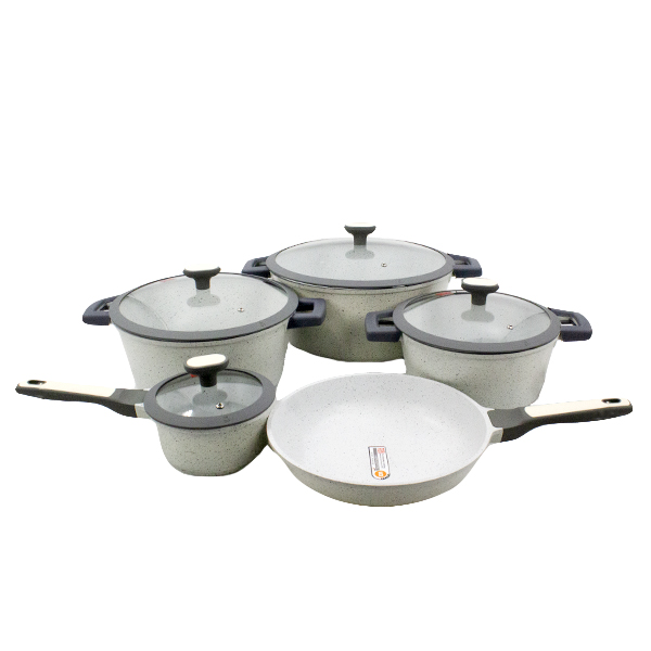Набор посуды для приготовления 5предметов (кастрюли 16/24/28/32см и сковорода 28см)