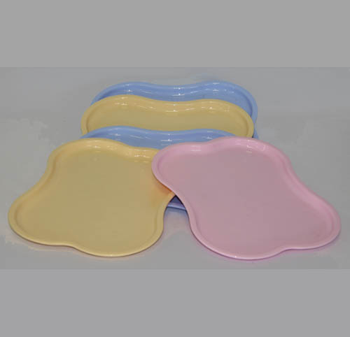 Поднос фигурный ШАРМ 28х22см (в кор. ассорт. цветов)