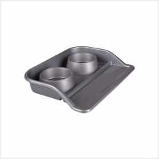 Набор ALTA миски для животных 0,3л (2шт)  на подставке (микс) (то)