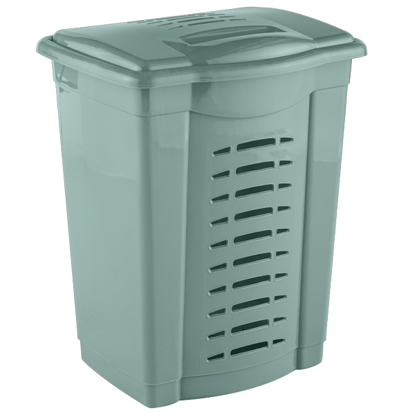 Корзина для белья 420х350х550мм (бледно-бирюзовый)